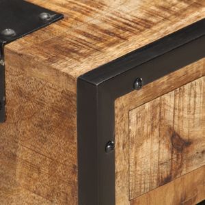vidaXL Szafka nocna, 43x30x51 cm, lite, surowe drewno mango 2