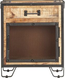 vidaXL Szafka nocna, 43x30x51 cm, lite, surowe drewno mango 3