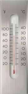 Nature Nature Zewnętrzny termometr ścienny, aluminiowy, 7 x 1 x 23 cm 1