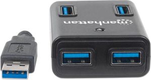 HUB USB Manhattan 4x USB-A 3.0 (162302) 3