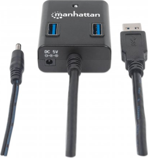 HUB USB Manhattan 4x USB-A 3.0 (162302) 5