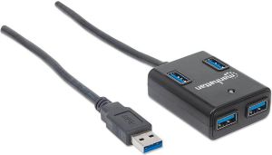 HUB USB Manhattan 4x USB-A 3.0 (162296) 2