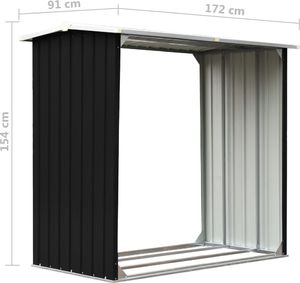 Drewutnia vidaXL 47082 metalowa 172 cm 6