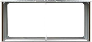 Drewutnia vidaXL 47087 metalowa 330 cm 3