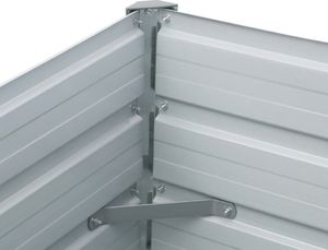 vidaXL Podwyższona donica z galwanizowanej stali 400x80x77 cm antracyt 5