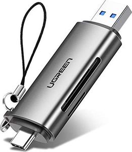 Czytnik Ugreen UGREEN Czytnik kart USB C Czytnik kart USB 3.0 Adapter SD Micro SD do czytnika kart USB-C USB typu C kompatybilny z Thunderbolt 3 dla MacBook Pro, iPad Pro 2018, Samsung S20 / S10, A51, Huawei P30 1