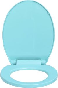 Deska sedesowa vidaXL Cicho zamykana deska sedesowa, zielona, owalna 4