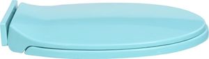 Deska sedesowa vidaXL Cicho zamykana deska sedesowa, zielona, owalna 6