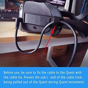 Kabel USB Dethinton Kabel Oculus Quest Link, 5 m, kabel Dethinton Oculus Quest, szybki transfer danych i szybkie ładowanie, kabel USB-C, kompatybilny z zestawem słuchawkowym Oculus Quest i PC do gier 5