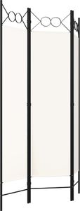vidaXL Parawan 3-panelowy, biały, 120 x 180 cm 3