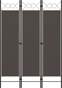 vidaXL Parawan 3-panelowy, antracytowy, 120 x 180 cm 1