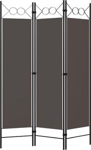 vidaXL Parawan 3-panelowy, antracytowy, 120 x 180 cm 2