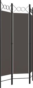 vidaXL Parawan 3-panelowy, antracytowy, 120 x 180 cm 3