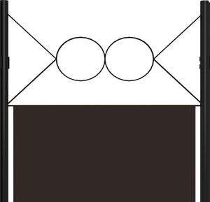 vidaXL Parawan 4-panelowy, brązowy, 160 x 180 cm 5