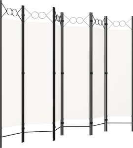 vidaXL Parawan 6-panelowy, biały, 240 x 180 cm 3