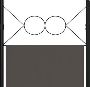 vidaXL Parawan 6-panelowy, antracytowy, 240 x 180 cm 5