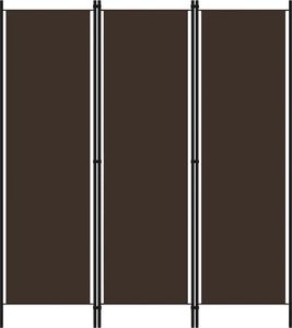 vidaXL Parawan 3-panelowy, brązowy, 150 x 180 cm 1