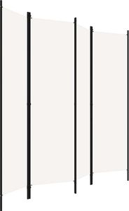 vidaXL Parawan 4-panelowy, biały, 200 x 180 cm 3