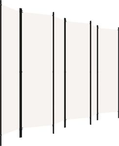 vidaXL Parawan 6-panelowy, kremowy, 300 x 180 cm 3