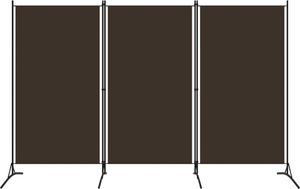 vidaXL Parawan 3-panelowy, brązowy, 260 x 180 cm 1