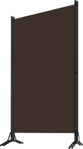 vidaXL Parawan 3-panelowy, brązowy, 260 x 180 cm 3