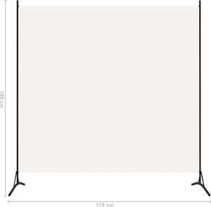 vidaXL Parawan 1-panelowy, biały, 175 x 180 cm 5