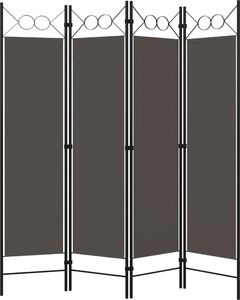 vidaXL Parawan 4-panelowy, antracytowy, 160 x 180 cm 2