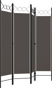 vidaXL Parawan 4-panelowy, antracytowy, 160 x 180 cm 3