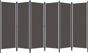vidaXL Parawan 6-panelowy, antracytowy, 300 x 180 cm 2
