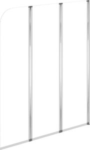 Parawan nawannowy vidaXL 2 parawany na wannę, 104x130 cm, szkło hartowane, przezroczyste 7