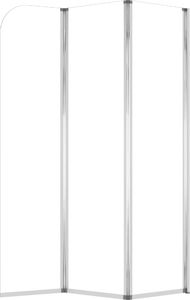 Parawan nawannowy vidaXL 2 parawany na wannę, 104x130 cm, szkło hartowane, przezroczyste 8