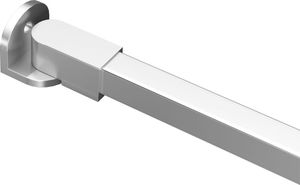 vidaXL Wspornik do parawanu na wannę, stal nierdzewna, 47,5 cm 5