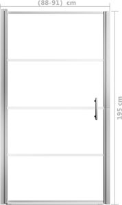 vidaXL Drzwi prysznicowe, hartowane szkło, 91 x 195 cm 5