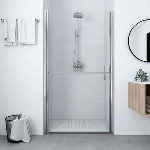 vidaXL Drzwi prysznicowe, hartowane szkło, 100x178 cm 1