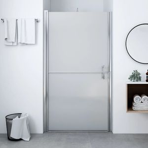 vidaXL Drzwi prysznicowe, mrożone szkło hartowane, 81 x 195 cm 1