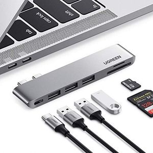 Stacja/replikator Ugreen Adapter UGREEN USB C Hub obsługuje MacBooka Pro 16 cali, MacBook Pro 13 2020, MacBook Air 2019 Adapter Thunderbolt 3 z wideo 8K, koncentratorem USB 3.0, czytnikiem kart, zasilaniem 100W 1
