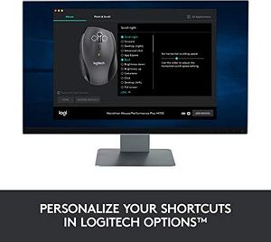 Mysz Logitech Mysz bezprzewodowa M705 Marathon, połączenie 2,4 GHz przez odbiornik USB Unifying, czujnik laserowy 1000 DPI, 3-letnia żywotność baterii, 7 przycisków, PC / Mac - czarny 7
