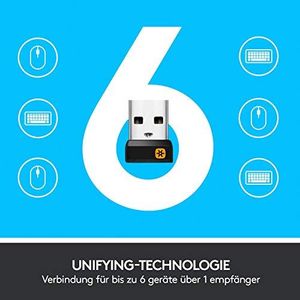 Mysz Logitech Logitech M590 Silent Wireless, Bluetooth i połączenie 2,4 GHz przez odbiornik USB Unifying, czujnik optyczny 1000 DPI, 2-letnia żywotność baterii, PC / Mac - rubinowo-czerwony / czerwony 9