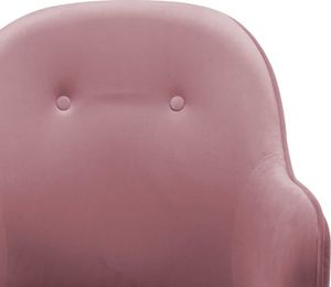 vidaXL Fotel bujany, różowy, tapicerowany aksamitem 7
