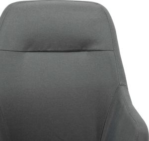 vidaXL Fotel bujany, jasnoszary, tapicerowany tkaniną 7