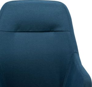 vidaXL Fotel bujany, niebieski, tapicerowany tkaniną 6