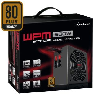 Zasilacz Sharkoon WPM500 Bronze 500W 80Plus Bronze (4044951013647) 4