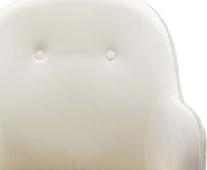 vidaXL Fotel bujany, kremowy, tapicerowany aksamitem 7