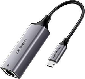 Karta sieciowa Ugreen UGREEN Adapter USB C do Ethernet Adapter Gigabit LAN typu C do adaptera sieciowego RJ45 kompatybilny z Thunderbolt 3 dla MacBook Pro, MacBook Air, iPad Pro 2018/2020, Lenovo Ideapad, Surface Go 1