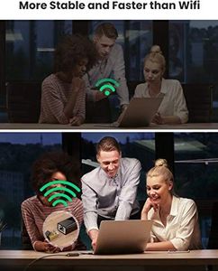 Karta sieciowa Ugreen Karta sieciowa UGREEN USB Adapter USB 3.0 do RJ45 Gigabit Ethernet dla MacBook Ultrabook, Windows 10, 8.1, 8, 7, Vista, XP (Czarny) 7