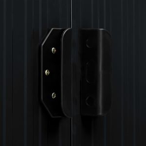 vidaXL Szopa z przedłużonym dachem, antracytowa, 346x121x181 cm, stal 3