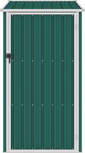 vidaXL Szopa ogrodowa, zielona, 87x98x159 cm, stal galwanizowana 3