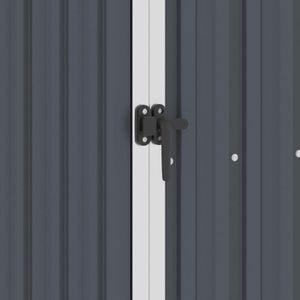 vidaXL Szopa ogrodowa, antracyt, 87x98x159 cm, stal galwanizowana 2