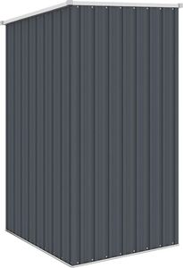 vidaXL Szopa ogrodowa, antracyt, 87x98x159 cm, stal galwanizowana 5