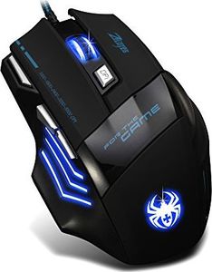 Mysz Dland Zelotes [T80 Dland Zelotes Profesjonalna optyczna mysz LED z 7200 DPI, 7 przyciskami i kablem USB, dla graczy - Regulowany przełącznik DPI 7200/3200/2400/1600/1600 DPI dla profesjonalnych notebooków 2
